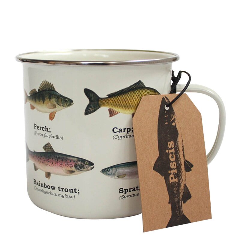 Gift Republic Emaljekopp 50 cl fisk