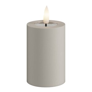 DeluxeHomeart LED utendørs kubbelys 5 x 7,5 cm sand
