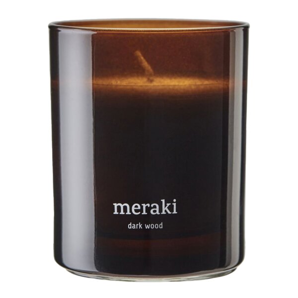 Meraki Duftlys dark wood 9,5x8 cm brun