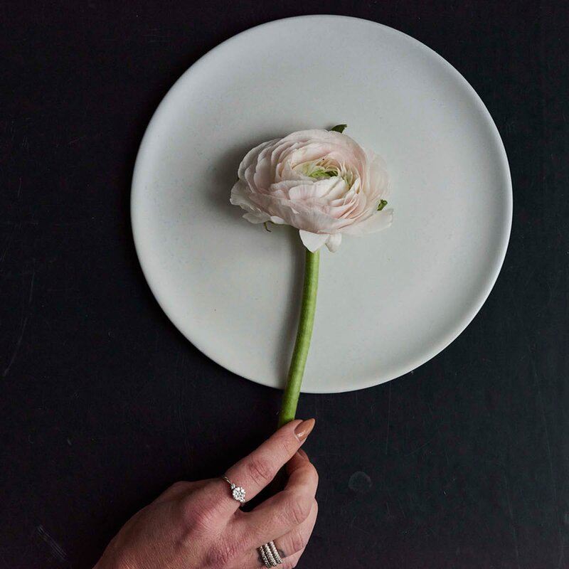 Aida RAW Arctic White tallerken 20 cm 