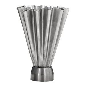 House Doctor Flood vase 33 cm børstet sølvfinish