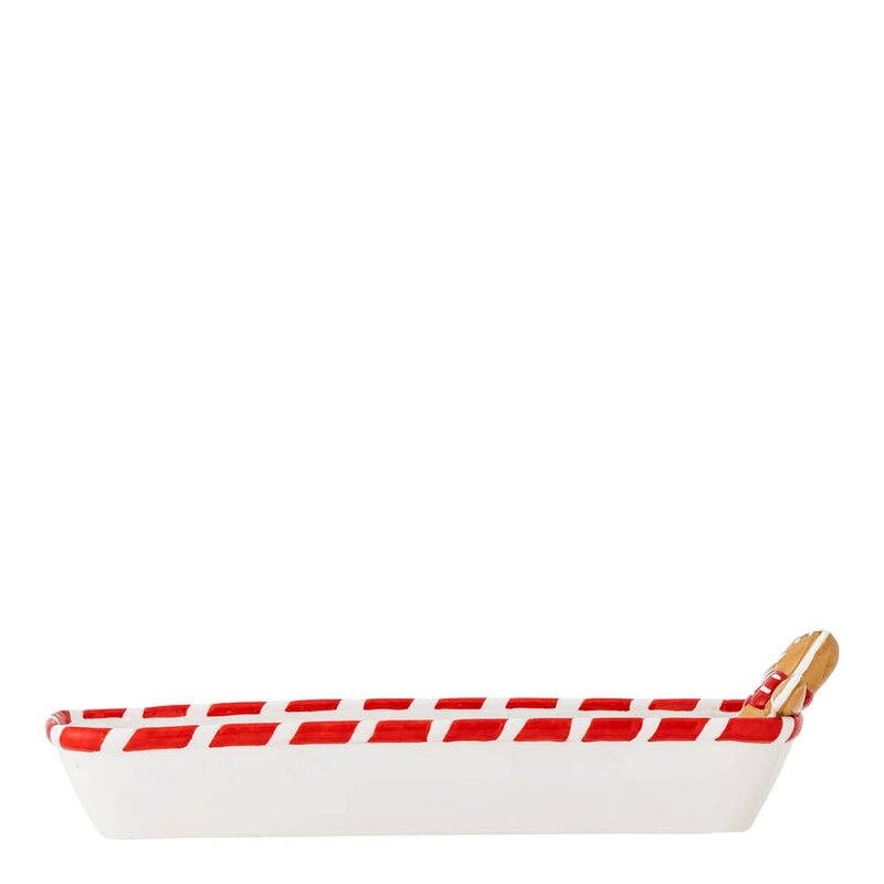 Bloomingville Ginnie avlang skål 36,5x9,5x12,5 cm pepperkakemann