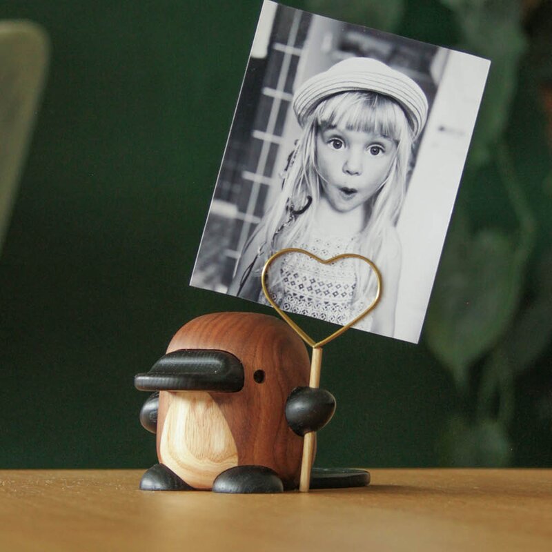 FableWood Perry nebbdyr trefigur 8 cm ask/valnøtt