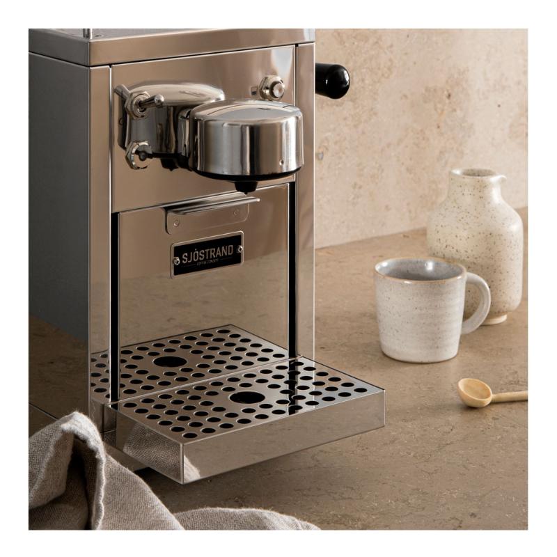 Sjöstrand Espresso kaffemaskin 1,5L sølv