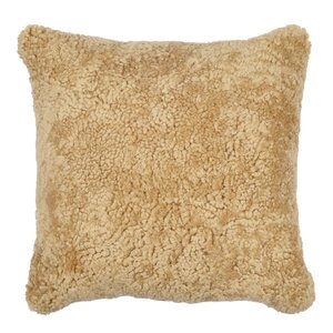 Natures collection A/S Pute new zealand saueskinn kort ull 40x40 cm honey