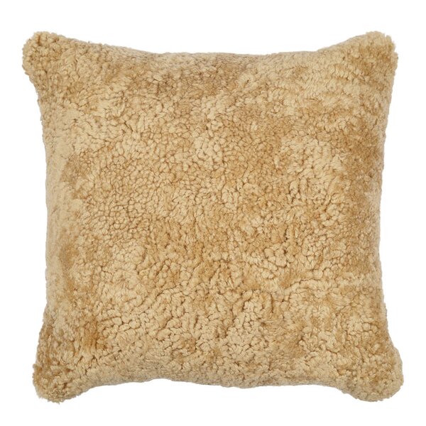 Natures collection A/S Pute new zealand saueskinn kort ull 40x40 cm honey