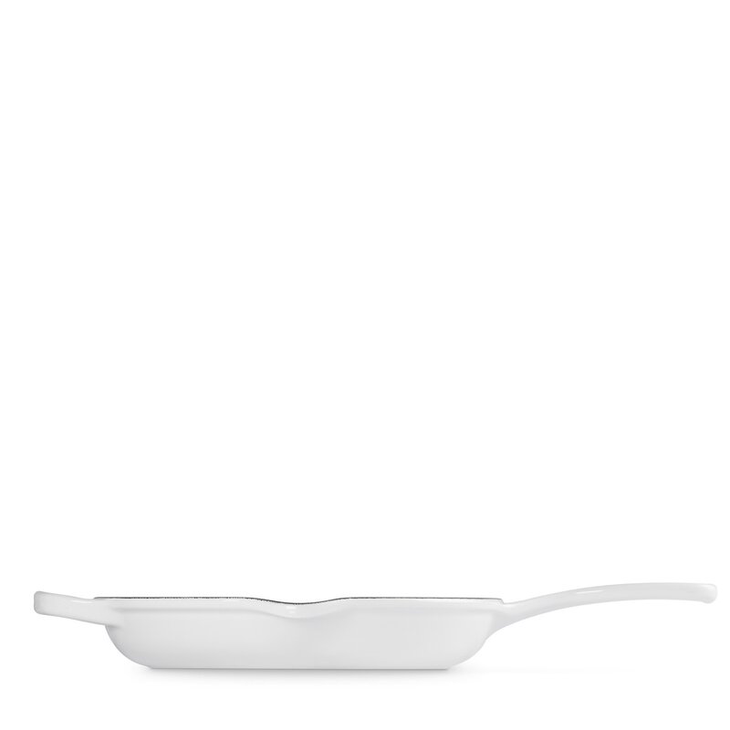 Le Creuset Signature stekepanne dyp støpejern 26 cm white