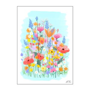 Poster & Frame Anna Thomsen poster 50x70 cm field of flowers no3