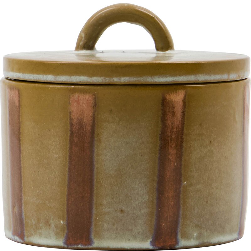 House Doctor Oppbevaringsboks Tallic 2 stk svart/sand