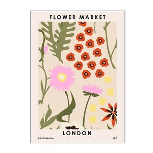 Poster & Frame NKTN poster 30x40 cm flower market london