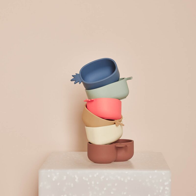 OYOY Lemon & Pære snackbolle 19x13 cm Yellow Green