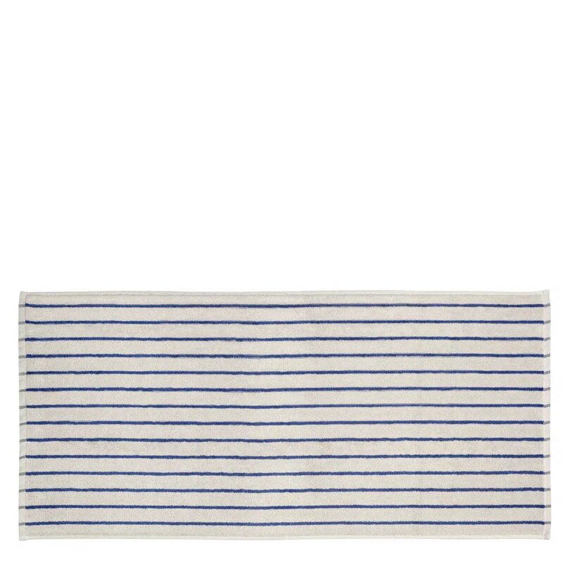 Blomus Arto håndhåndkle 100x50 cm beige/blå tynne striper