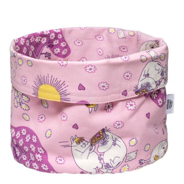 MoominArabia Mummi oppbevaringskurv oval 26 cm Kjærester rosa