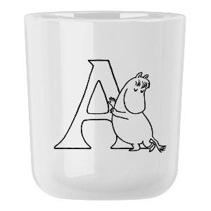 RIG-TIG Moomin ABC krus A 20 cl hvit