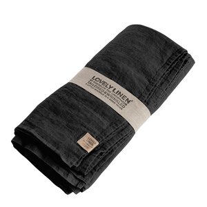 Lovley Linen Lovely bordduk lin 145x250 cm Dark Grey