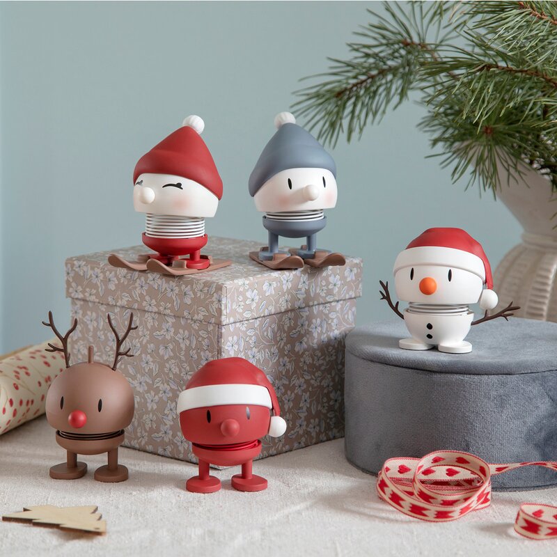 Hoptimist Soft santa snowman liten hvit