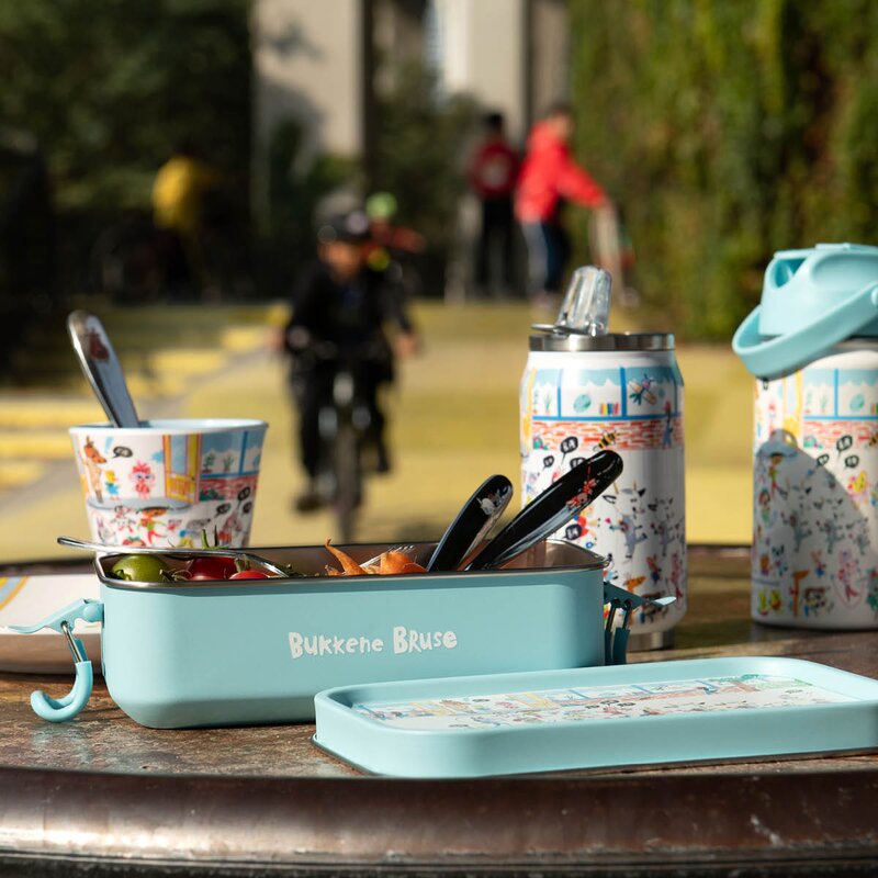Modern House Bukkene Bruse barnebestikk 4 deler multi