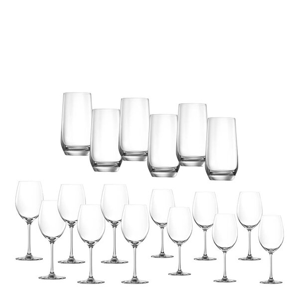 Modern House Sontell vinglass sett 18 deler 47/35/37 cl klar