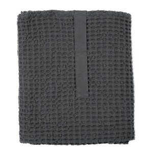 The Organic Company Big Waffle badehånkle 150x100 cm mørkegrå
