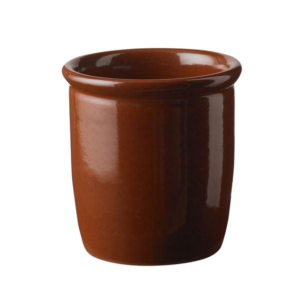 Knabstrup Keramik Syltekrukke 0,5L brun