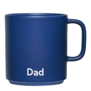 Design Letters Favourite kopp med hank DAD 25 cl midnight blue