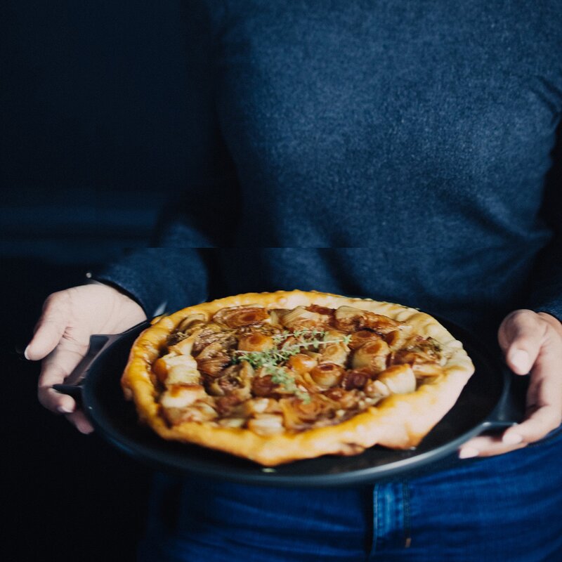 Emile Henry Ildfast form tarte tartin 2,2L mørk grå