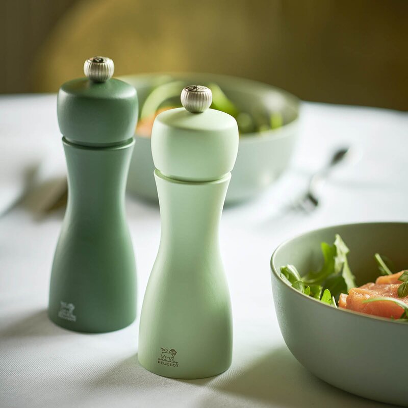 Peugeot Tahiti duo kvernsett 15 cm mørkegrønn/mint