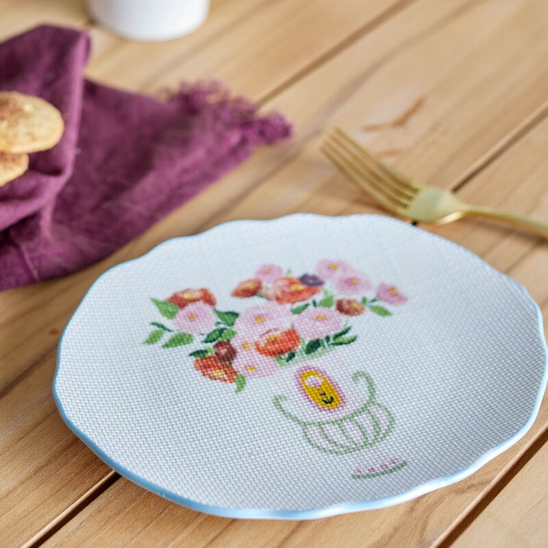 Bloomingville Dorothy tallerken 20 cm blå