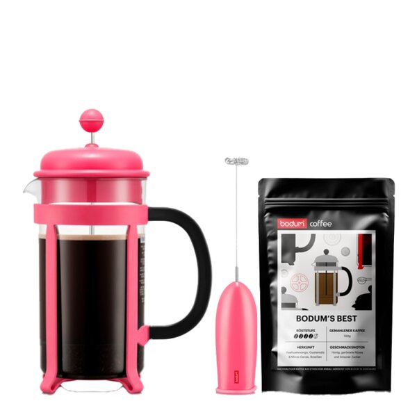 Bodum Java kaffesett 3 deler rosa