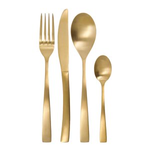 House Doctor Bestikksett Golden 16 deler gyllen