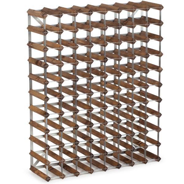 Traditional Wine Rack Vinstativ 90 flasker mørk eik