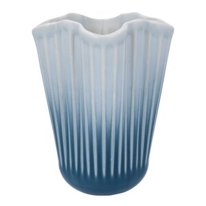 Kähler Hammershøi unfold vase 16,5 cm blå