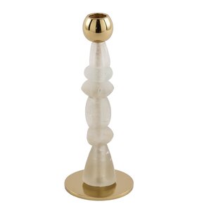Pols Potten Beads lysestake XS 24 cm hvit