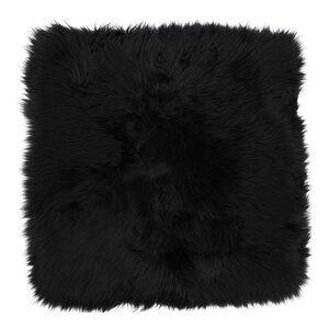 Natures collection A/S Sitteunderlag new zealand saueskinn lang ull 40x40 cm black