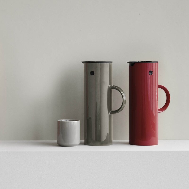 Stelton EM77 termokanne 1L cherry red