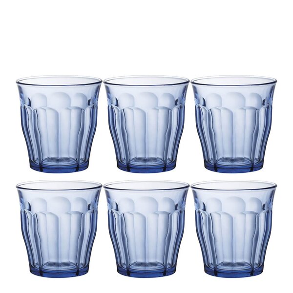 Duralex Picardie vannglass 31 cl 6 stk marin blå