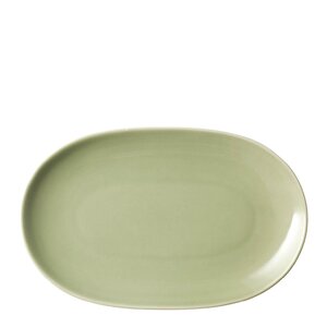 Arabia 24h oval tallerken 18x28 cm salviegrønn