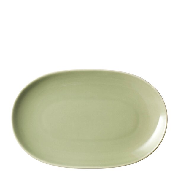 Arabia 24h oval tallerken 18x28 cm salviegrønn