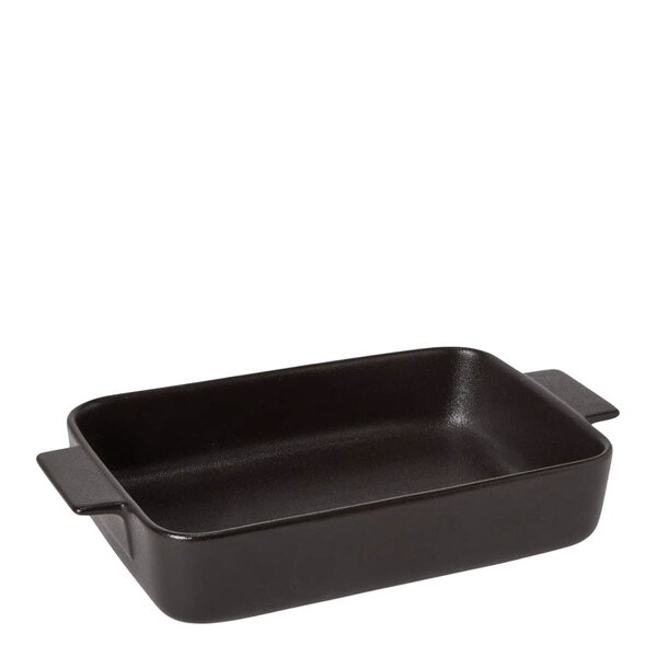 Satake Ildfast form porselen 37x22 cm svart
