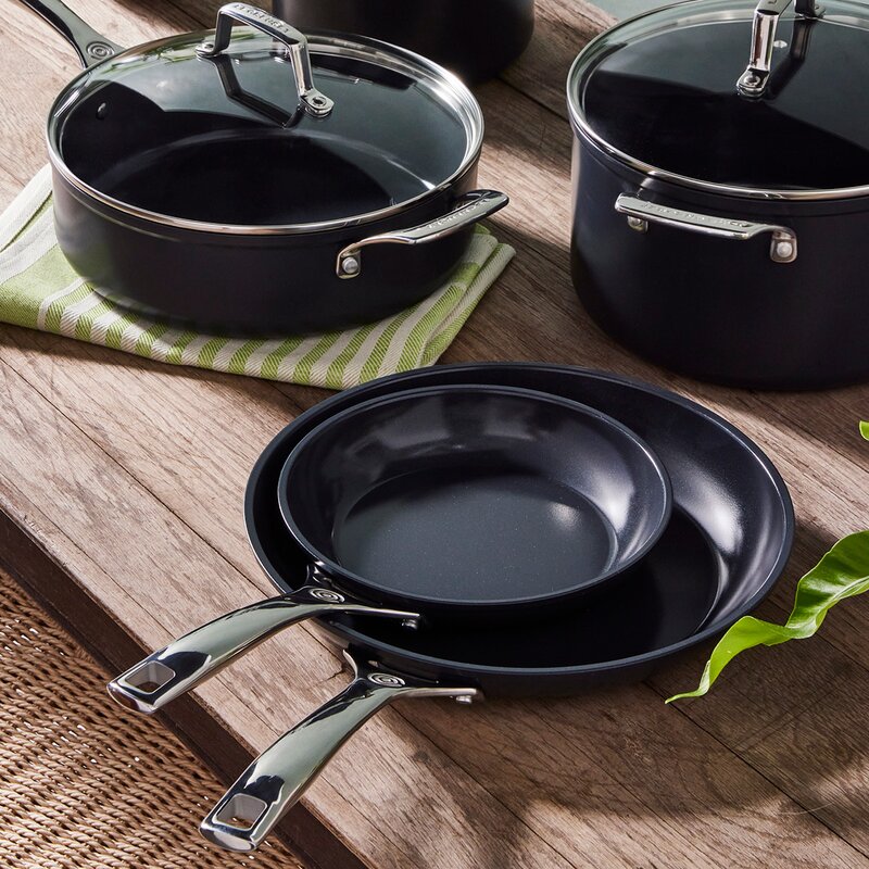 Le Creuset ENSC stekepannesett 2 deler 24+28 cm black