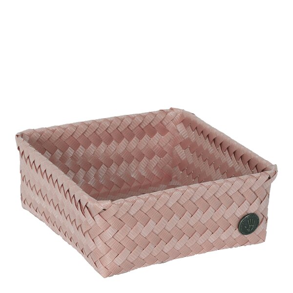 Handed By Fit Square oppbevaringskurv 18x18x7 cm copper blush