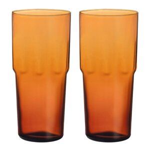iittala Solare høyt glass 39 cl 2 stk kobber