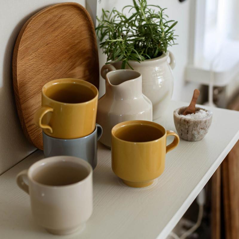 Rörstrand Höganäs Keramik krus 30 cl oker