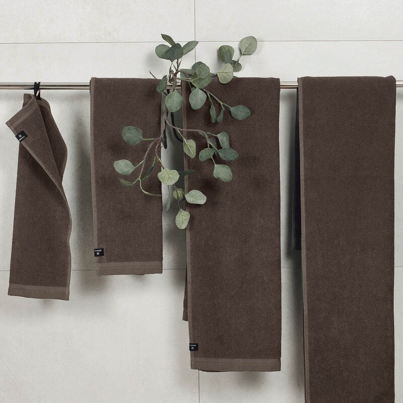 Himla Lina håndkle 100x150 cm chocolate