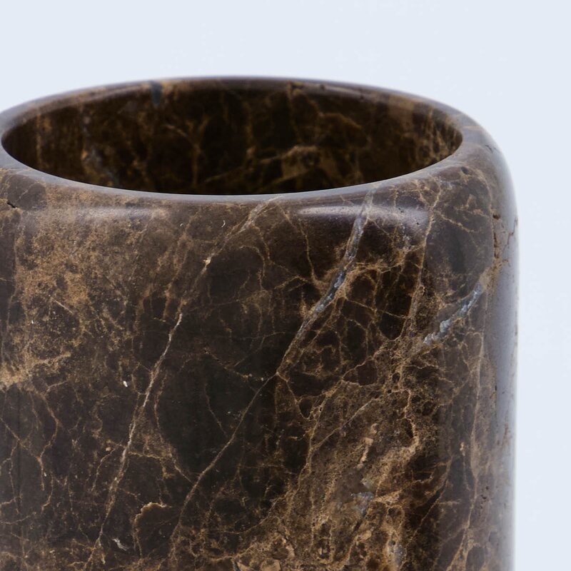 House Doctor Able tannbørsteholder 11,5x7,5 cm brun marmor