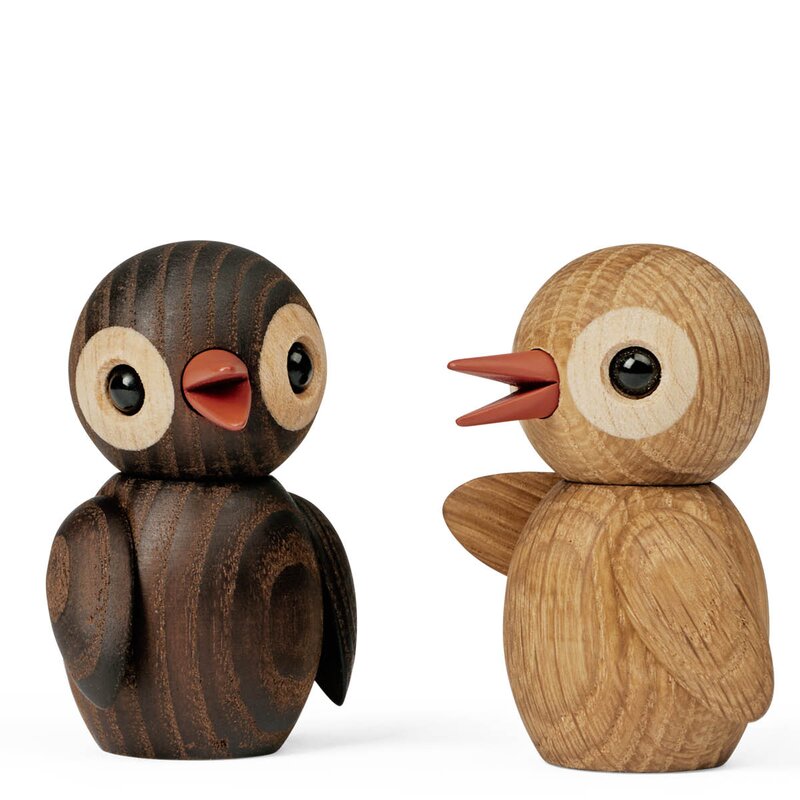 Spring Copenhagen Spring Birds trefigur 6,5 cm trendy thermo ash