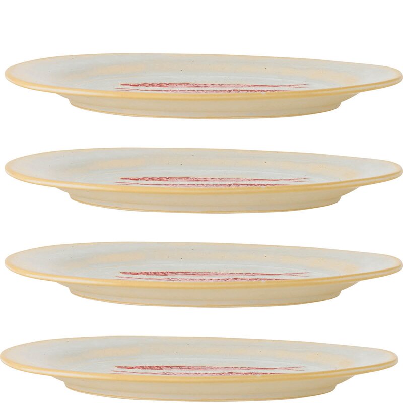 Creative Collection Hadden tallerken 27 cm 4 stk rød