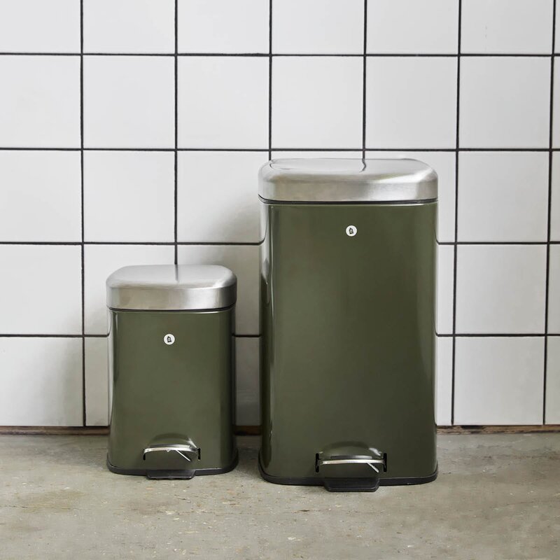 House Doctor Sort papirkurv 20,5x29,5 cm grønn