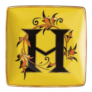 Versace Alphabet skål 12 cm kvadratisk H