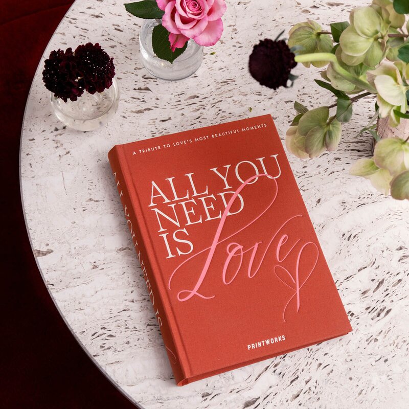 Printworks All You Need is Love fotobok oransje